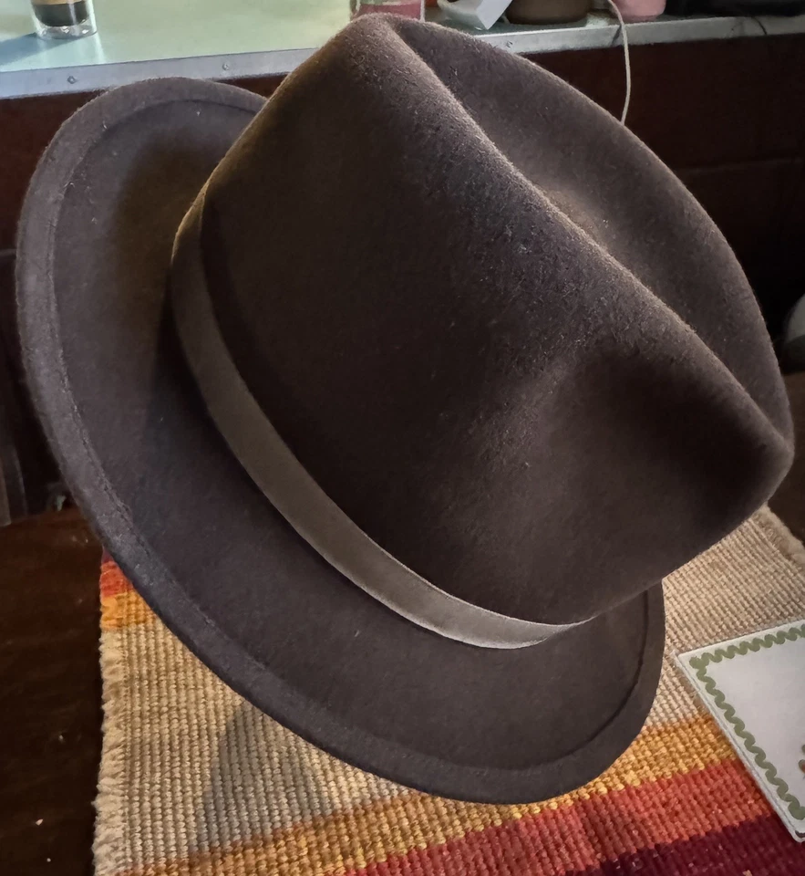 Custom Vintage Style Stetson Playboy Fedora 7 1/2 - Image 2 of 4