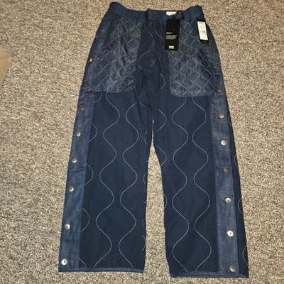 Nwt $650 G-star Raw Research Liner Pant Jeans 29x30 Magia Indigo Slub Linen