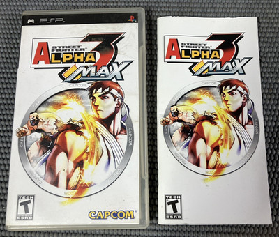 Street Fighter Alpha 3 MAX (Sony PSP) Case And Manual Only