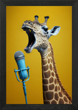 Unusual artist Framed Wall Art Poster Canvas Print Picture