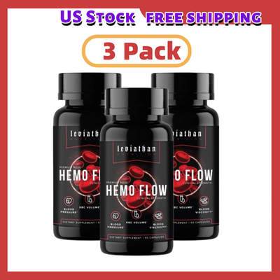 #ad #ad 3pcs Leviathan Nutrition Hemo Flow Supplement with Nattokinase for Nitric Oxide $38.79