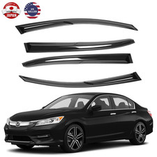 4X For Honda Accord 2013-2017 Sedan Out-channel Window Visors Rain Guards JDM.