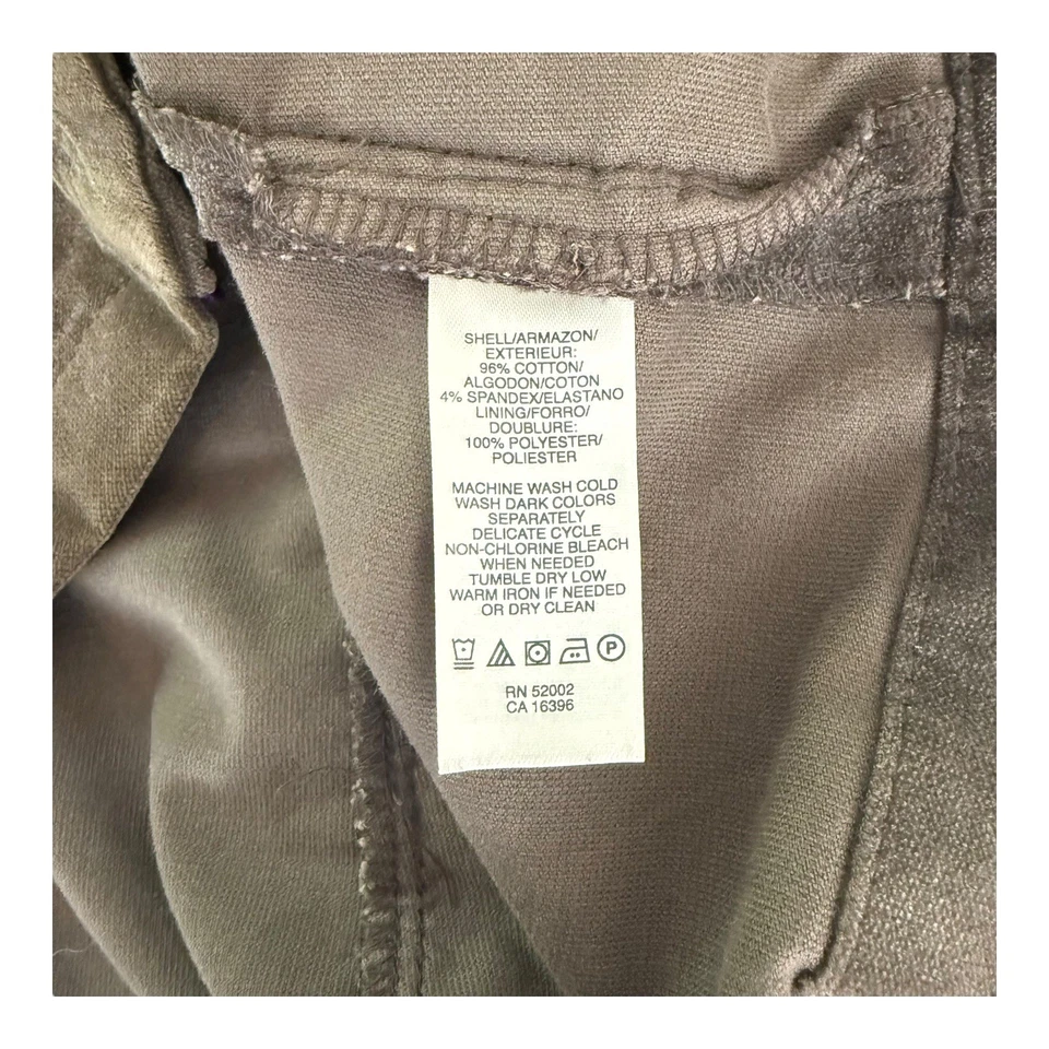 DKNY Jeans Retro Marrón Terciopelo Chaqueta Talla L Botón Frontal Abrigo Carrera Recorto Blazer Foto 4 de 4