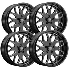Set Of 4 Thret Off-road 901 Monarch 20x10 5x5 -21mm Blackmilled Wheels Rims Set Of 4 Thret Off-road 901 Monarch 20x10 5x5 -21mm Blackmilled Wheels Rims