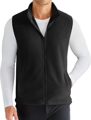 Herren Polar Fleece Weste Leicht Ärmellos Reißverschluss Jacke Freizeit Oberbekleidung Ou - Bild 15 von 22