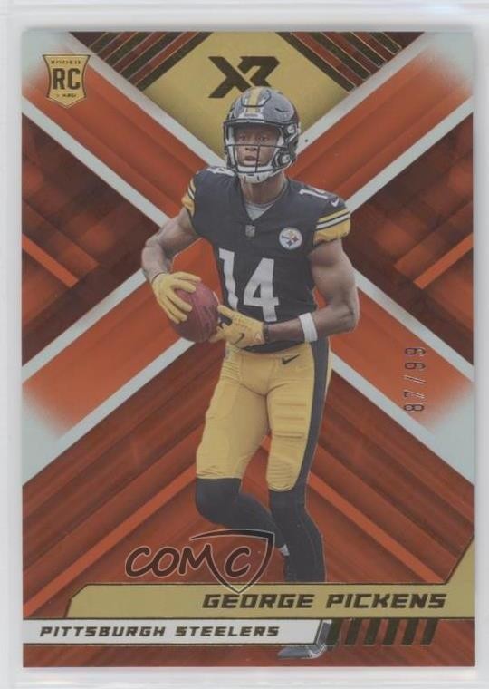 2022 Panini XR Rookies Orange 87/99 George Pickens #123 Rookie RC 0w4i
