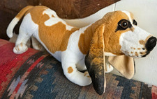 Realistic Basset Hound Dog Plush