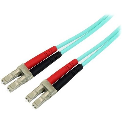 StarTech Laser-Optimized Multimode Fiber Optic Patch Cable - 10 Gb Aqua - Multim