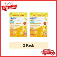 (2 pack) Equate Sugar Free Honey Lemon Cough Drops, 140 Count