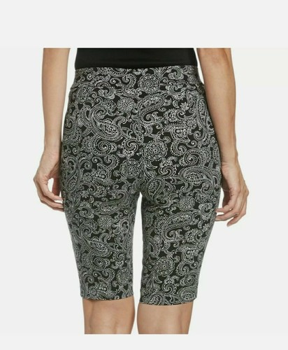 Rafaella Women's Supreme Stretch Pull On Comfort 11" Bermuda Shorts, Sz 6 - Picture 2 of 4