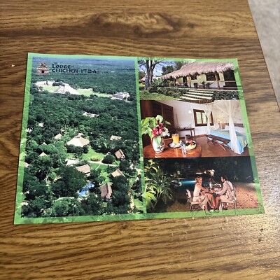 Lodge of Chichen Itza Yucatan -oversized Postcard. Multiview