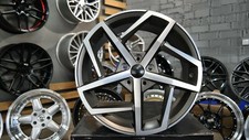 4 x 18 Inch 5x112 Grey Matt Polished Wheels: Fits For Volkswagen