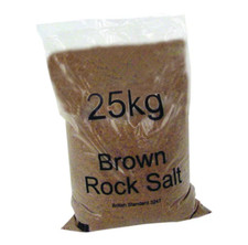 1 BAG OF PREMIUM ROCK SALT 25 KG - BROWN +  FREE DELIVERY