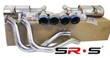 Srs Catback Exhaust For 97- 04 Chevy Corvette C5z06 5.7l Ls Quad 4 Burnt Tip