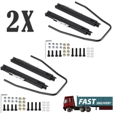 2 Dual Lock Design Car Universal Racing Seat Base Slider Rail Brackets Bucket