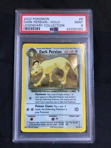 Pokemon Cards: Legendary Collection Rare Holo: Dark Persian 6/110: PSA 9