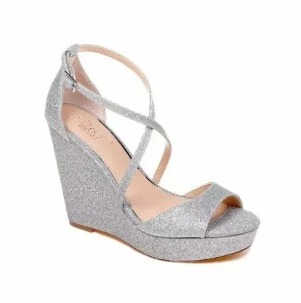 Jewel badgley mischka averie wedge sandal clearance