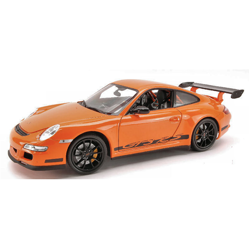 PORSCHE 911 GTR 3 RS (997) 2007 ORANGE 1:18 Welly Auto Stradali Die Cast - Foto 1 di 1