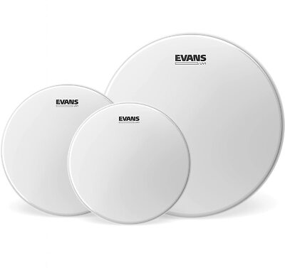 Evans ETP-UV1-F beschichtet UV1 Tom Drum Head Pack-Fusion (10 Zoll 12 Zoll 14 Zoll)