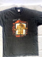 Vintage 1993 Pearl Jam Window Pain Band Tee Tour T-Shirt Size XL RARE 