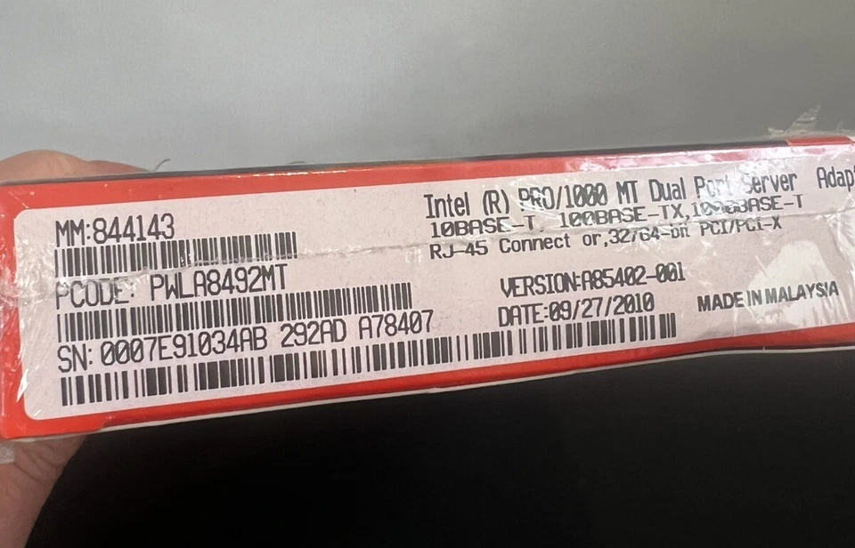 Adaptador Intel PRO/1000 MT de doble puerto para servidor versión A85402-001 sellado Foto 3 de 4