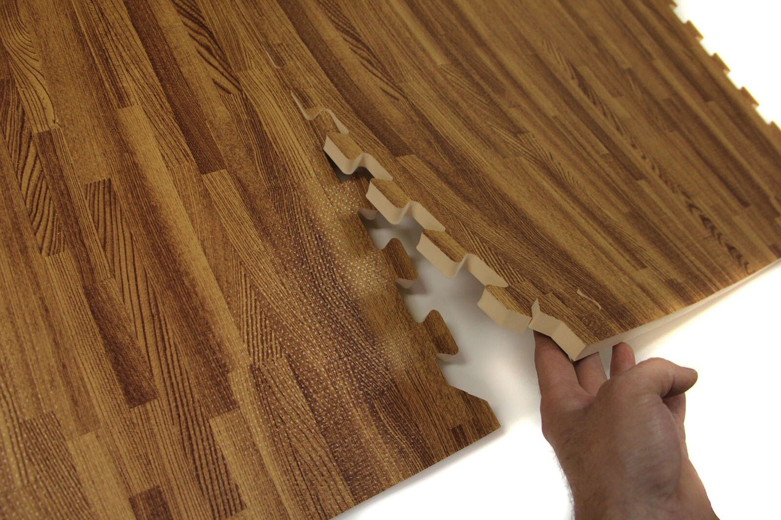 Faux Wood Interlocking Trade Show Flooring Tiles