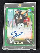 2016 BOWMAN CHROME - GREEN REFRACTOR - AUTO - COREY ZANGARI (RC) Serial #d 21/99