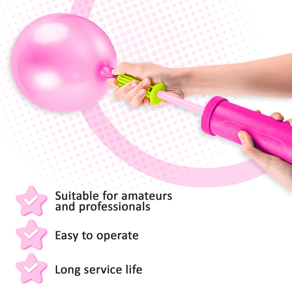 AEX Balloon Pump Air Inflator Portable hand pump for inflatables Birthday Party - Image 3 of 4