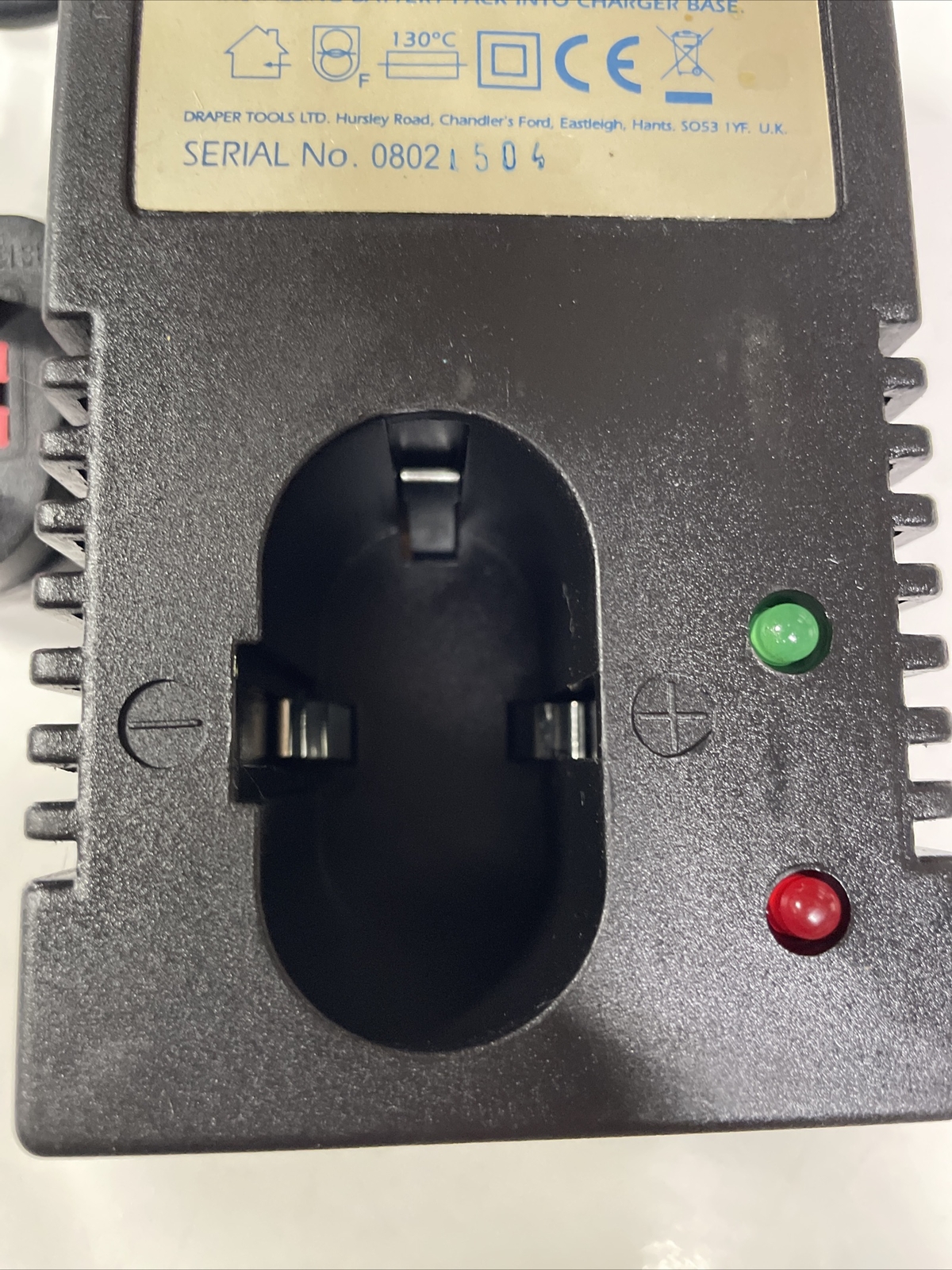 Draper 18V NiCd Power Tool Battery Charger Stock No 72394 for Battery