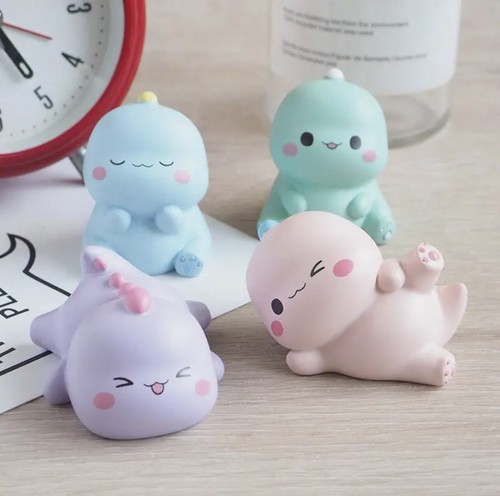 4pcs Cute Dinosaur interior car decoration Figure Toys - Picture 5 of 5