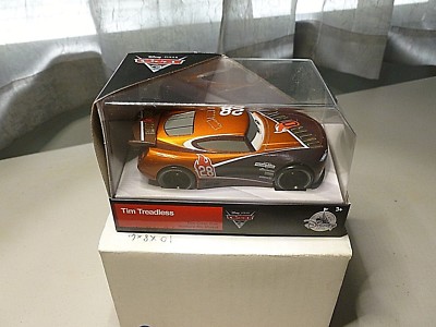 NEW DISNEY STORE EXCLUSIVE TIM TREADLESS #28 1/43 SCALE DIECAST CAR NEW IN BOX 