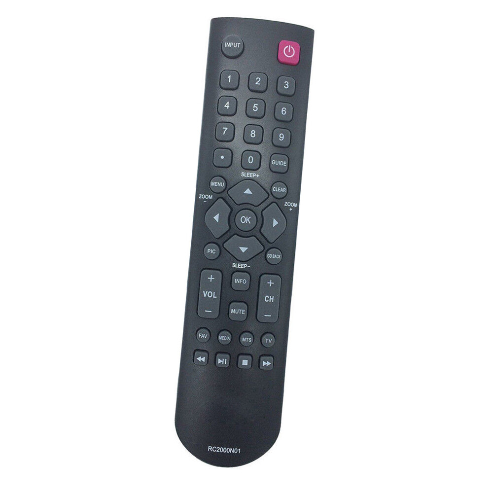 RC2000N01 TCL TV Replacement Remote - Compatible With 32B2800, 32D2700 & Other TCL Television Models
