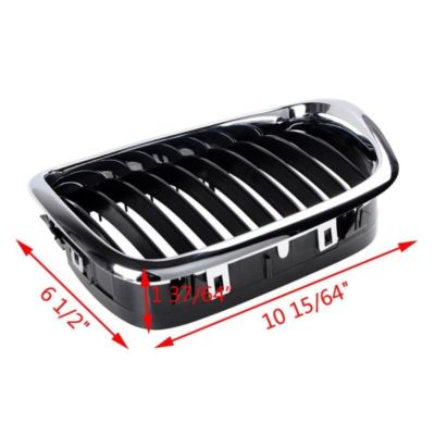 Grille De Calandre Avant Chrome Et Noir Pour BMW Série 5 E39 (1998-2003) - Neuf Sous Emballage