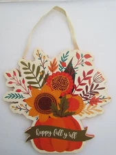 Thanksgiving Sign happy fall y'all wall hanging ~ Primitives by Kathy 109876 NEW