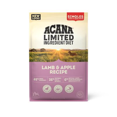 ACANA Singles Lamb Apple Recipe 13 lb Grain Free Dry Dog Food for Digestive H...