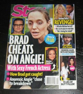 Star magazine Angelina Jolie JON HAMM Kim Kardashian KELLY RIPA Eddie Cibrian