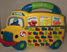 USED Sesame Street Alphabet School Bus Sounds...