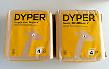 DYPER Viscose from Bamboo Baby Diapers Size 4-Honest Ingredients-Plant-Based x2