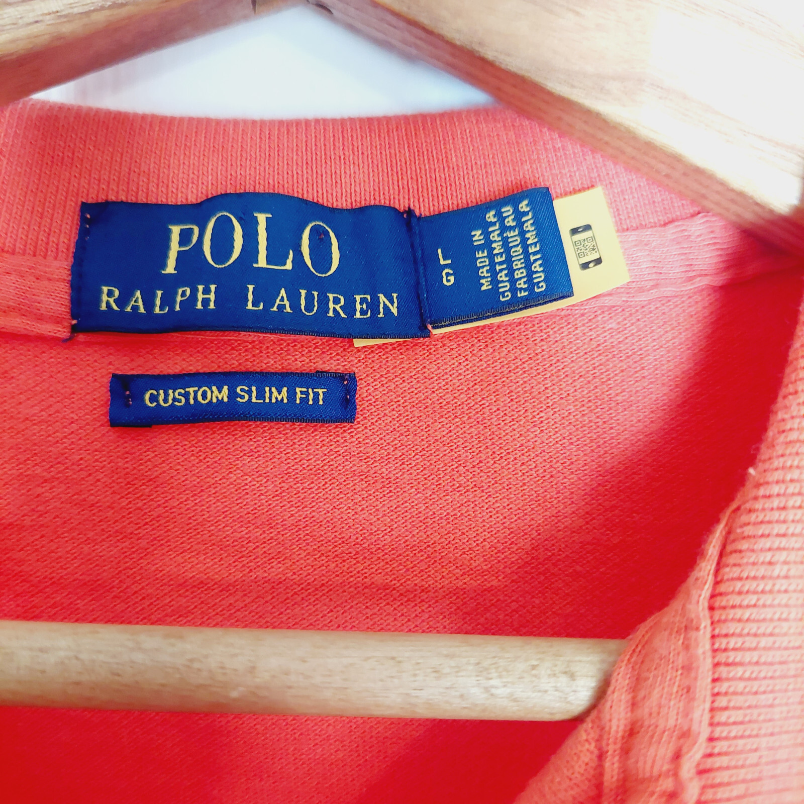 Polo Ralph Lauren T Shirt Uomo Arancione Blu Pony Personalizzata Slim Fit Nautica Taglia L