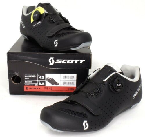 Scott Road Comp Boa Bike Cycling Shoes Black Men's Size 8.5 US / 42 EU - Afbeelding 1 van 12