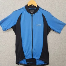 Gore Bike Wear Cycling Jersey Mens Size M Pockets Full Zip Stretch Activewear