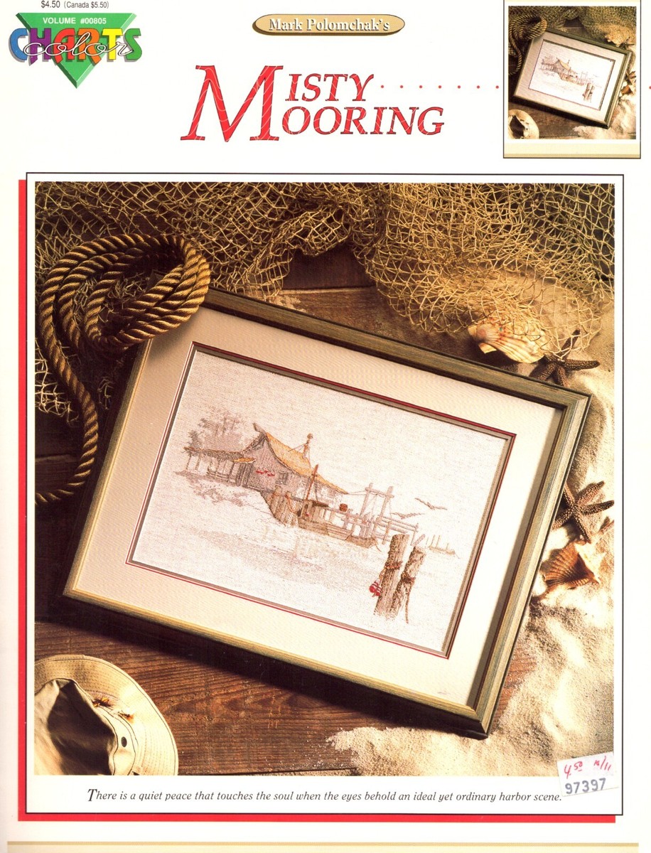 Misty Mooring ~ Color Charts ~ Cross Stitch Chart ~ Mark