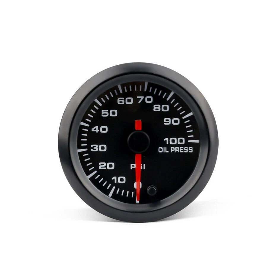 2" 52mm Universal Car Oil Pressure Gauge 7 Colors LED PSI Oil Press Meter Sensor - Image 3 of 4