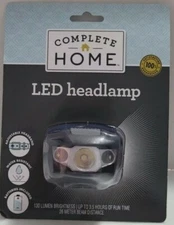 LIVING SOLUTIONS Water Resistant Headlight LED Light New