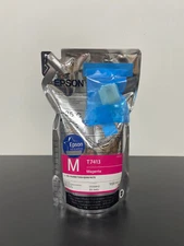 Genuine Epson Magenta T7413 Sublimation Ink Bag with Chip, #15421