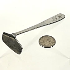 Vintage Baby Food Pusher WMF Cromargan Stainless Steel Elephant Pattern 4.25 In