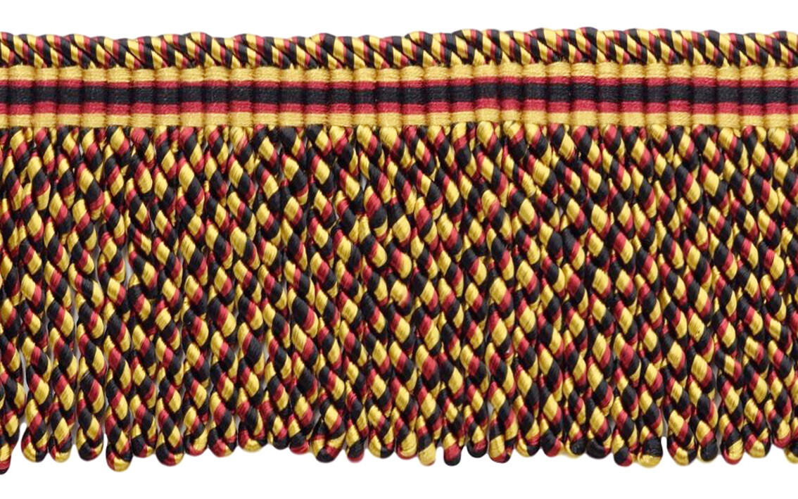 Scarab 3"" Bullion Fringe with Fancy Woven Header [18 Yards]