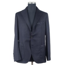 NWT LUIGI BORRELLI Blazer Sport Coat 3-2 Wool Silk Procida US:42 EU:52 Tailored