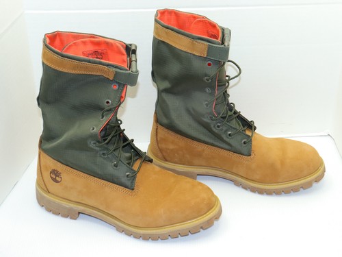 Mens Timberland TB 0A1QY8 Premium Gaiter Boot Wheat Nubuck Size 11.5 - Picture 19 of 19