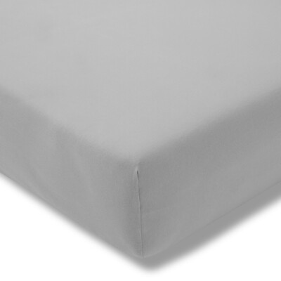 Estella Zwirnjersey Spannbetttuch 6900-915 Platin 90-120x200-220 cm bis 40 cm